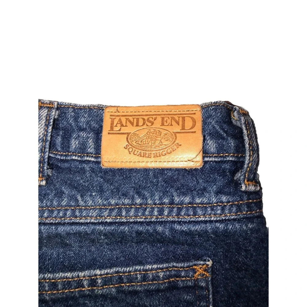 Lands' End Men's Flannel Lined Square Rigger Jeans 40x32 Made In USA‎